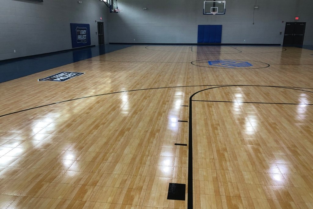 Indoor Basketball Court Construction by Jupiter Sports